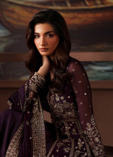 Zarif Premium Embroidered Chiffon 3 Piece Unstitched Suit ZF25SFE D-PRC-01 IRELEEN